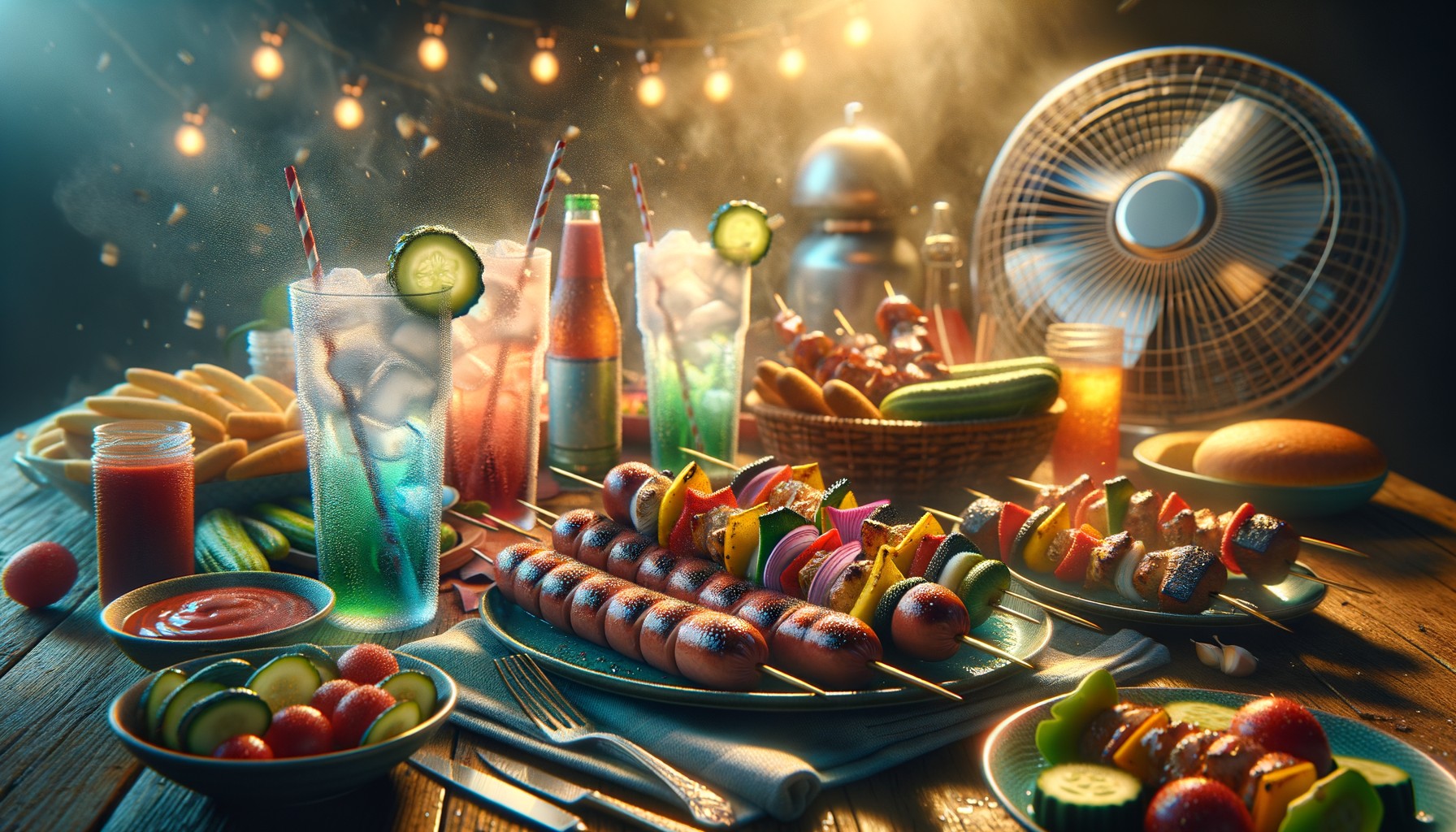 Cooling Refreshments and Grill Feast