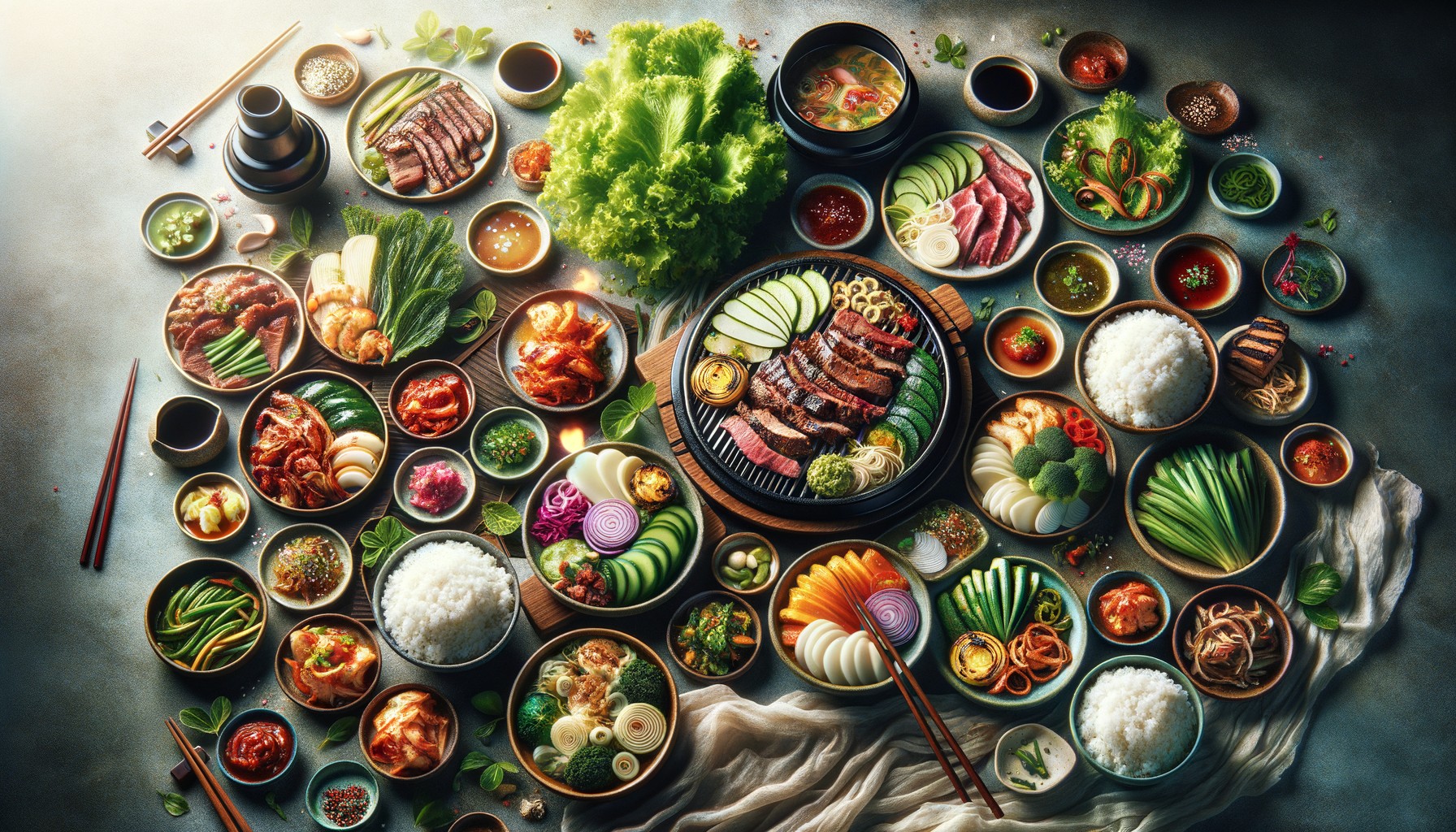 The Perfect Korean BBQ Spread