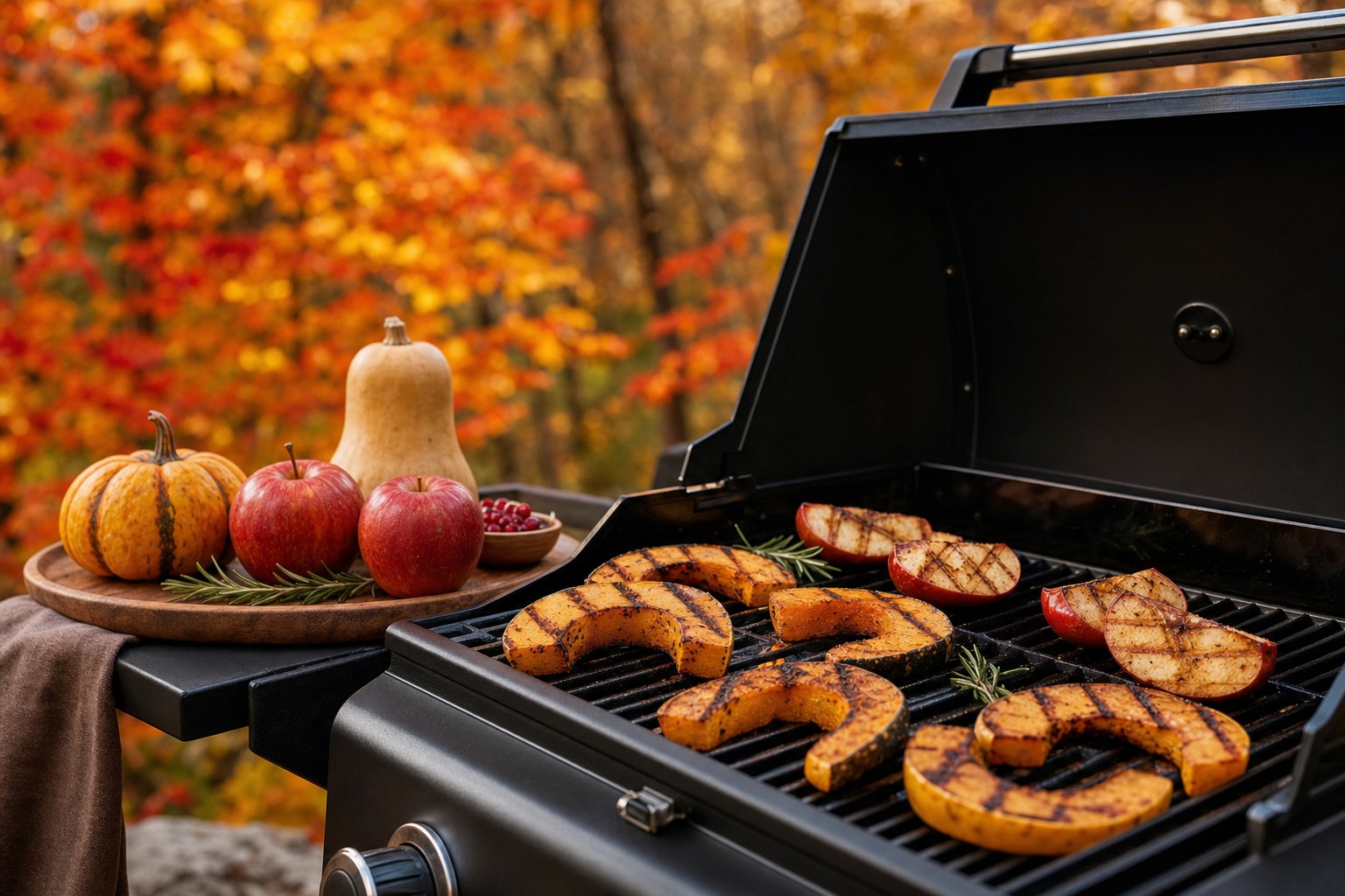 Autumnal Grilling Setup