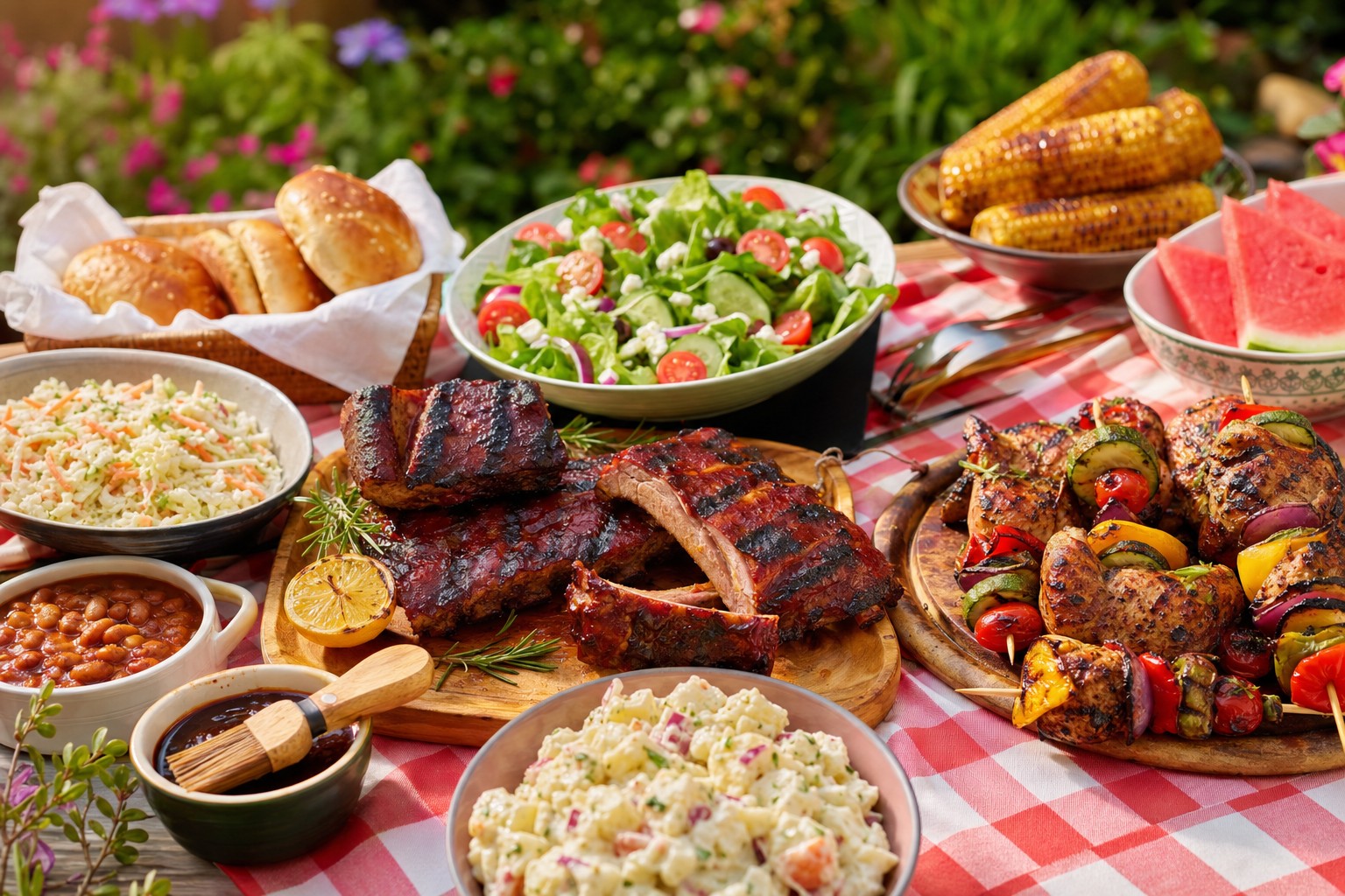 Delicious BBQ Spread