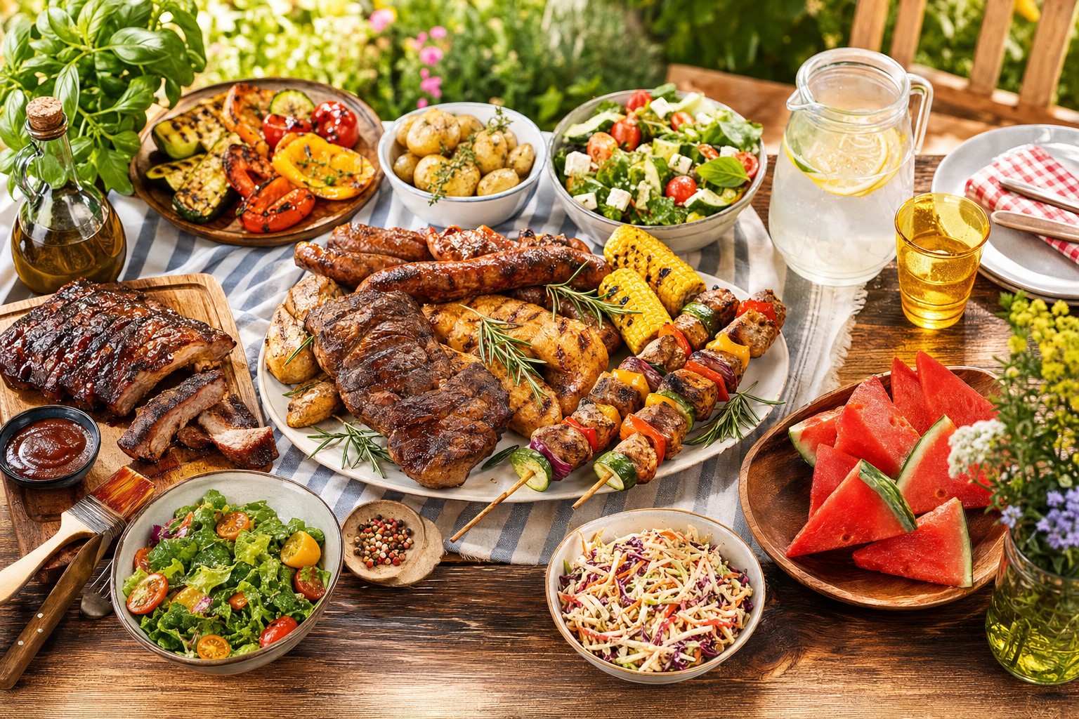Delicious BBQ Spread