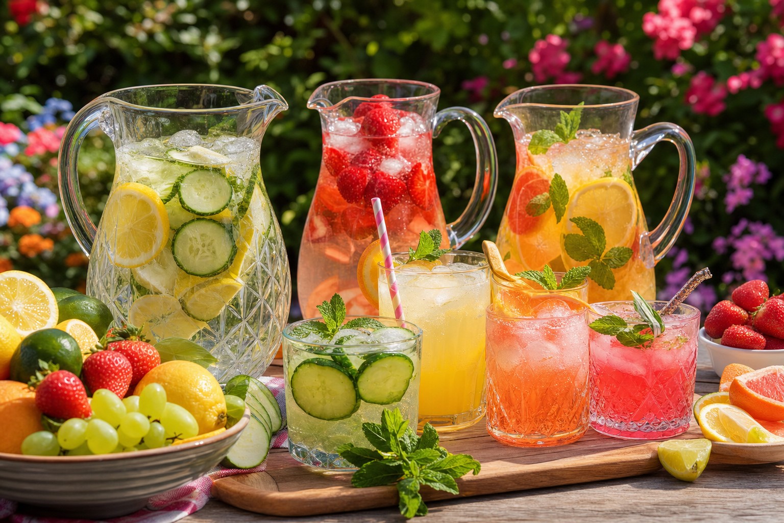 Refreshing Summer Drink Station